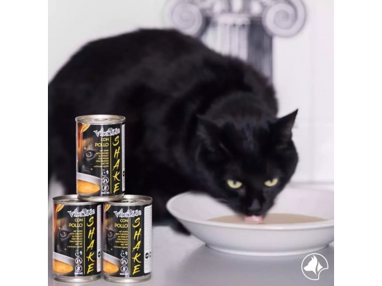 Фото - влажный корм (консервы) Vibrisse SHAKE консервированный суп для котят КУРИЦА, ОМЕГА 3
