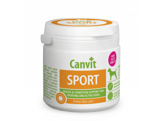 Фото - витамины и минералы Canvit Sport (Спорт) таблетки для укрепление здоровья при физических и физиологических нагрузках для собак
