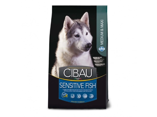 Фото - сухой корм Farmina (Фармина) Cibau Sensitive Adult Medium & Maxi Fish корм для собак средних/крупных пород с чувствительным пищеварением РЫБА