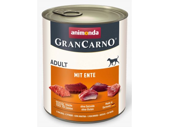 Фото - влажный корм (консервы) Animonda (Анимонда) GranCarno Adult Duck влажный корм для собак УТКА