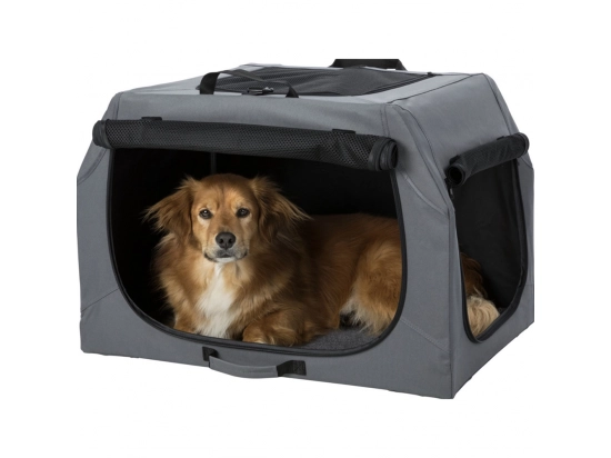 Фото - переноски, сумки, рюкзаки Trixie (Трикси) EASY клетка-переноска для собак, серый