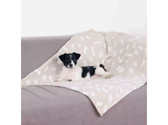 Фото - лежаки, матраси, килимки та будиночки Trixie Kenny Плюшеве покривало для собак та котів, бежевий