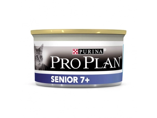 Фото - вологий корм (консерви) Purina Pro Plan (Пуріна Про План) Adult Senior 7+ вологий корм для кішок старше 7 років ТУНЕЦЬ