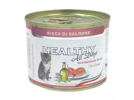 Фото - влажный корм (консервы) Healthy All Days SALMON KITTEN влажный корм для котят ЛОСОСЬ