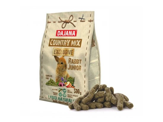 Фото - корм для гризунів Dajana Country Mix Exclusive Junior Rabbit корм для декоративних кроленят