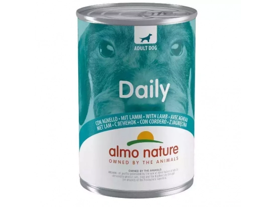 Фото - вологий корм (консерви) Almo Nature Daily ADULT LAMB консерви для собак ЯГНЯ