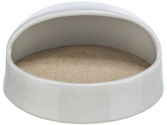 Фото - аксессуары Trixie Керамическая песчаная ванна для грызунов, серый (63009)