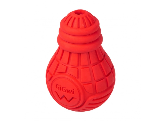 Фото - игрушки GiGwi (Гигви) Bulb Rubber ЛАМПОЧКА игрушка для собак, красный