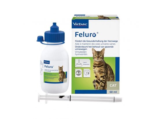 Фото - для мочеполовой системы (урология и репродукция) Virbac Feluro (Фелюро) суспензия для поддержания здоровья мочевыделительной системы кошек