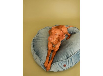 Фото - лежаки, матрасы, коврики и домики Harley & Cho MEMORY FOAM ISLAND DENIM ортопедическая подушка для собак и кошек, синий