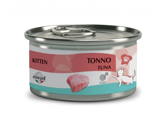 Фото - вологий корм (консерви) Marpet (Марпет) Chef Kitten Tuna вологий корм для кошенят ТУНЕЦЬ