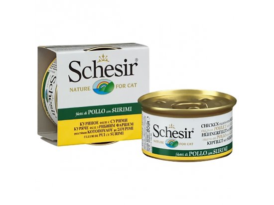 Schesir (Шезир) консервы для кошек Филе курицы с сурими