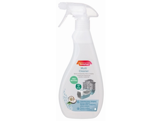 Фото - удаление запахов, пятен и шерсти Beaphar Multi Cleaner спрей с пробиотиками от запахов и пятен