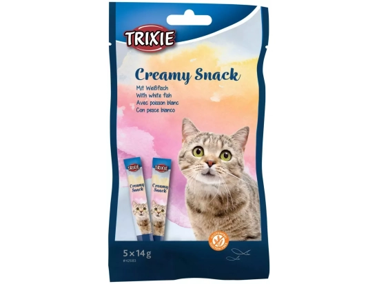 Фото - ласощі Trixie CREAMY SNACKS ласощі у вигляді крему для котів