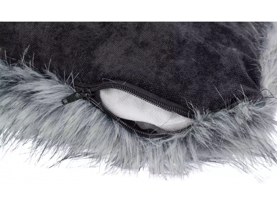 Фото - лежаки, матраси, килимки та будиночки Trixie Yelina Лежак-печера для собак, чорний/чорно-сірий