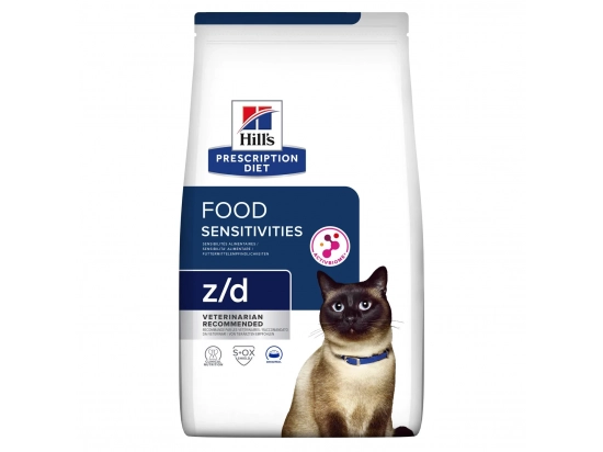 Фото - ветеринарные корма Hill's Prescription Diet Feline z/d Food Sensitivities корм для кошек с чувствительным пищеварением