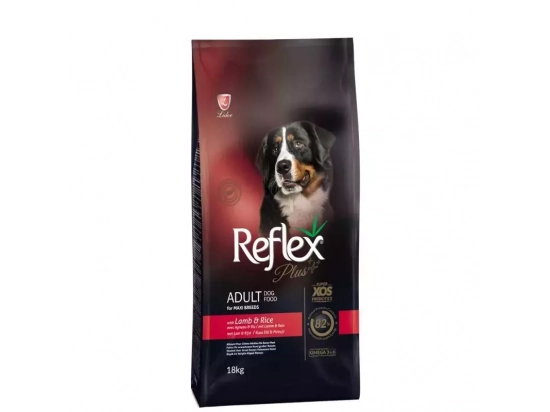Фото - сухой корм Reflex Plus (Рефлекс Плюс) Adult Lamb & Rice корм для собак крупных пород, с ягненком и рисом