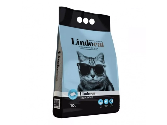 Фото - наповнювачі Lindocat MAGIC SOAP бентонітовий наповнювач для котів, великий АРОМАТ МИЛА