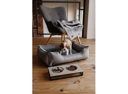 Фото - лежаки, матрасы, коврики и домики Harley & Cho DREAMER GRAY лежак для собак, серый
