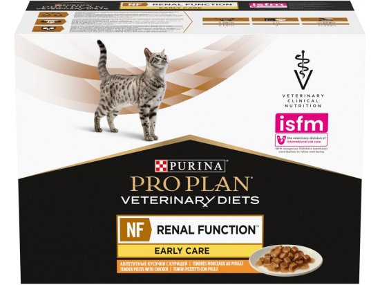 Фото - ветеринарні корми Purina Pro Plan (Пуріна Про План) Veterinary Diets NF Renal Function Early Care Chicken лікувальний корм для котів із захворюваннями нирок, КУРКА