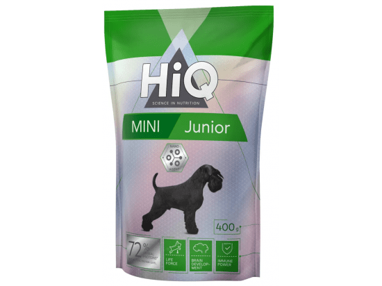 Фото - сухой корм HiQ Mini Junior корм для щенков и молодых собак малых пород