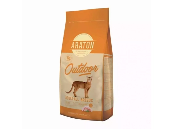 Фото - сухий корм Araton (Аратон) ADULT ALL BREEDS OUTDOOR сухий корм для активних кішок КУРКА І ИНДИЧКА
