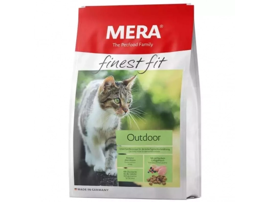 Фото - сухий корм Mera (Мера) Finest Fit Outdoor сухий корм для котів, що бувають на вулиці ПТИЦЯ та ЛІСОВІ ЯЙОГОДИ