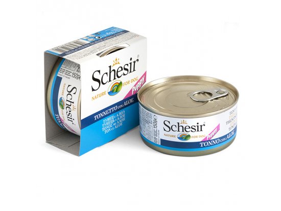 Schesir (Шезир) консервы для щенков Тунец с алоэ