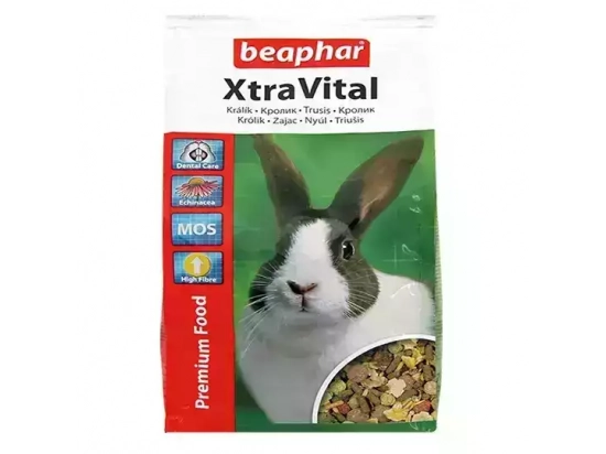 Фото - корм для гризунів Beaphar Xtra Vital Rabbit Повноцінний корм преміум класу для кроликів