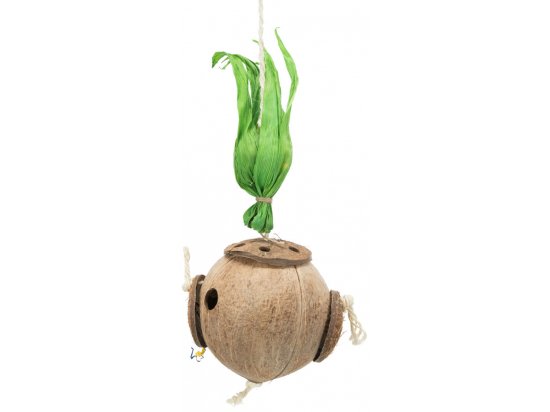 Фото - клітки, вольєри та будинки Trixie Іграшка кокос-гніздо на мотузці (58920)