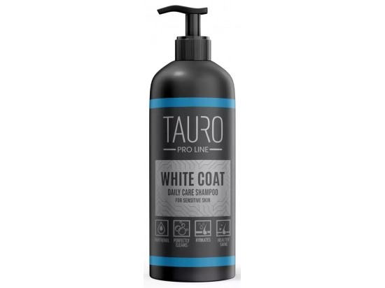 Фото - повсякденна косметика Tauro (Тауро) Pro Line White Coat Daily Care Shampoo Повсякденний шампунь для собак та котів з білою шерстю