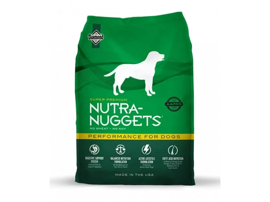 Фото - сухой корм Nutra Nuggets (Нутра Нагетс) PERFORMANCE сухой корм для собак (зеленая)