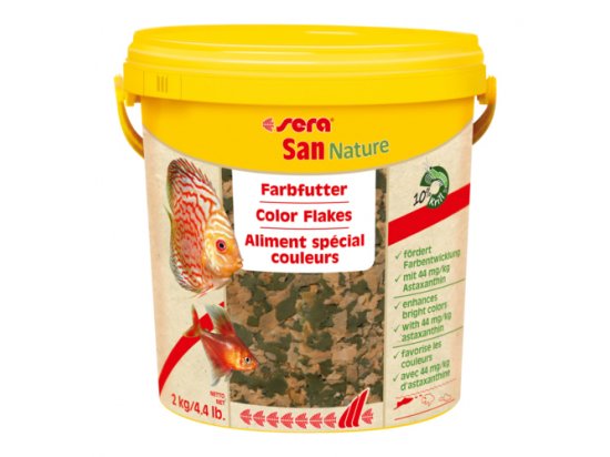SERA San Nature (Сіра Сан) корм для посилення забарвлення всіх видів акваріумних риб - 2 фото