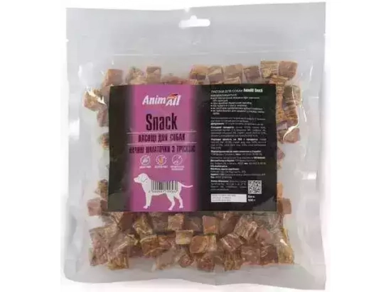 Фото - ласощі AnimAll Snack качині шматочки з тріскою для собак