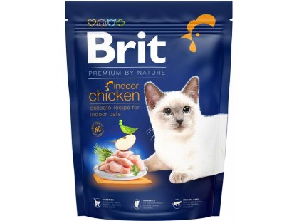 Фото - сухий корм Brit Premium Cat Indoor Chicken сухий корм для кішок, що мешкають у приміщенні КУРКА