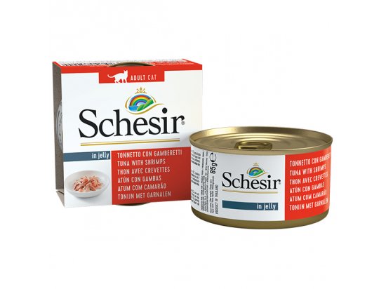 Schesir (Шезир) консервы для кошек Тунец с креветками