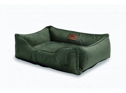 Фото - лежаки, матрасы, коврики и домики Harley & Cho DREAMER VELOUR GREEN лежак для собак (велюр), зеленый