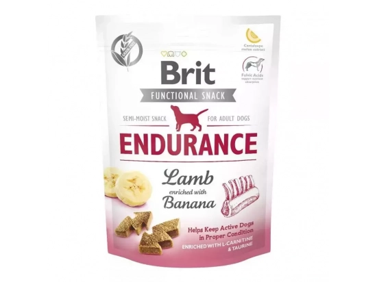 Фото - ласощі Brit Care Dog Snack Endurance Lamb & Banana ласощі для активних собак ЯГНЯ та БАНАН