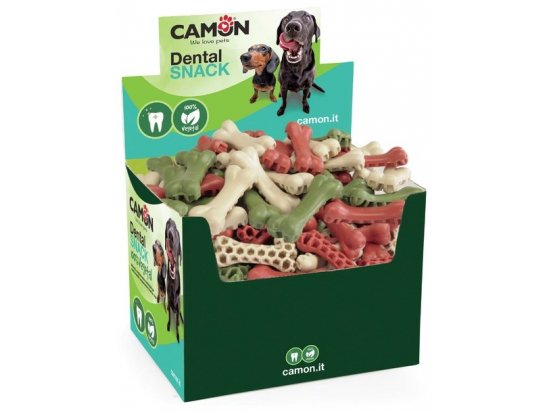 Фото - ласощі Camon (Камон) Dental Snack Hexabone ласощі для зубів собак КІСТКИ з ОВОЧАМИ