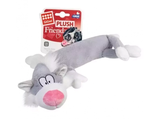 Фото - игрушки GiGwi (Гигви) Plush Friendz КОТ игрушка для собак с пищалкой, 63 см