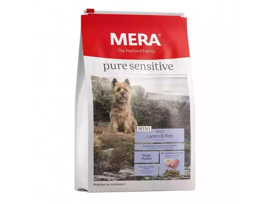 Фото - сухой корм Mera (Мера) Pure Sensitive Adult Mini Lamm & Reis сухой корм для взрослых собак мелких пород ЯГНЕНОК и РИС
