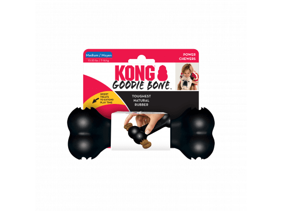 Фото - іграшки Kong EXTREME GOODIE BONE іграшка годівниця для собак середніх та великих порід КІСТКА
