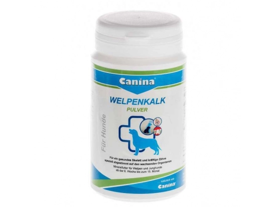 Фото - вітаміни та мінерали Canina (Каніна) Welpenkalk Pulver Вельпенкальк порошок для цуценят 3:1 (Ca та P)