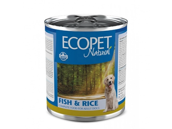 Фото - влажный корм (консервы) Farmina (Фармина) Ecopet Natural Dog Fish & Rice влажный корм для собак РЫБА И РИС