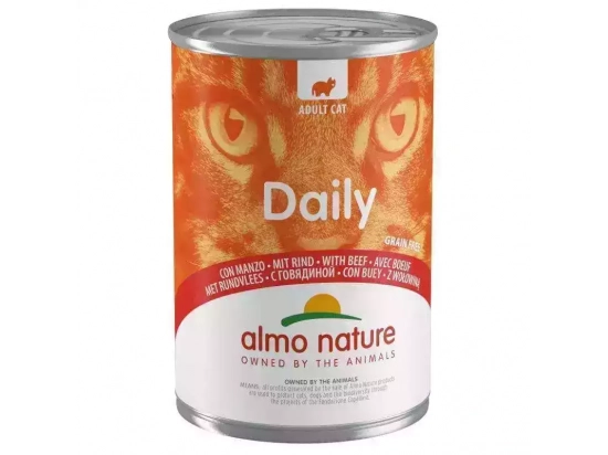 Фото - вологий корм (консерви) Almo Nature Daily ADULT BEEF консерви для кішок ЯЛОВИЧИНА