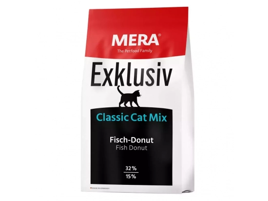 Фото - сухой корм Mera (Мера) Exklusiv Classic Cat Adult Mix Fish Donut сухой корм для кошек РЫБА