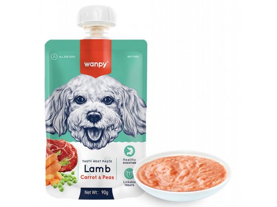 Фото - ласощі Wanpy (Ванпі) Lamb Carrot & Pea крем-суп для собак ЯГНЯ З МОРКВОЮ