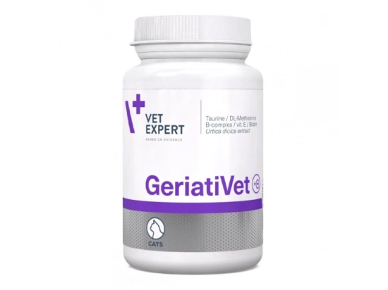 Фото - для кісток та суглобів (опорно-рухового апарату) VetExpert (ВетЕксперт) GeriatiVet Cat (ГеріатіВет) вітамінно-мінеральний комплекс для літніх кішок