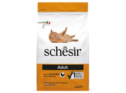 Фото - сухой корм Schesir ADULT CHICKEN сухой монопротеиновый корм для котов КУРИЦА