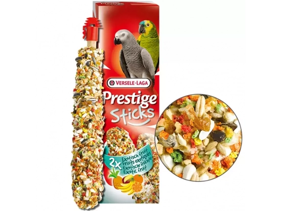 Фото - ласощі для птахів Versele-Laga (Верселя-Лага) Prestige PARROTS EXOTIC FRUIT ласощі для великих папуг, ЕКЗОТИЧНІ ФРУКТИ 140 г (2 шт.)